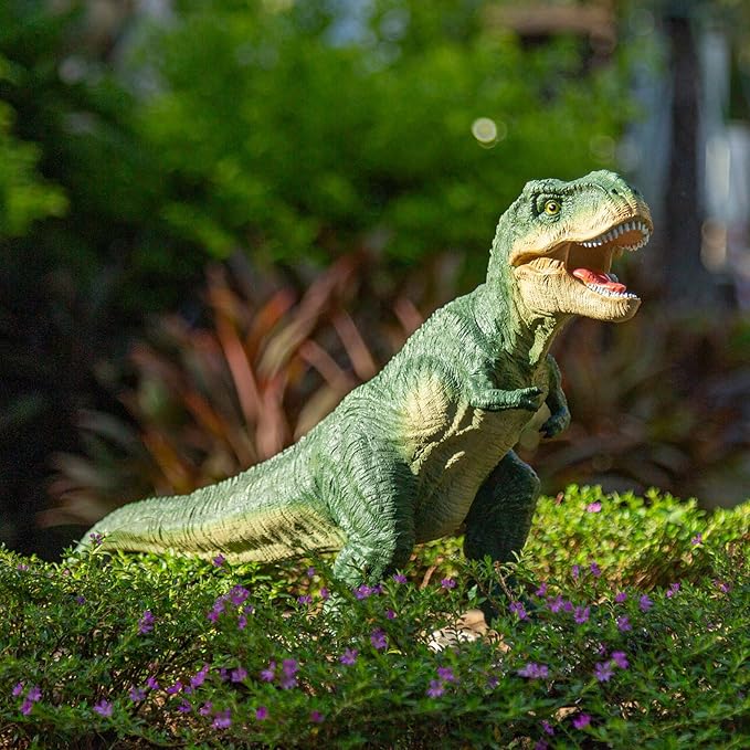 Dinosaur outdoor garden decoration, Tyrannosaurus rex statue yard decoration, outdoor decoration, courtyard art, lawn ornaments, dinosaur gifts, suitable for women/men/dinosaur enthusiasts as gifts