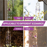Crystal Suncatchers for Window Hanging Decor Amethyst Prism Sun Catcher Indoor Window Rainbow Maker Crystal Wind Chimes Garden Outdoor Home Decoration