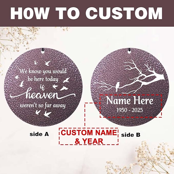 Memorial 32" Wind Chimes for Loss of Loved One, Personalized in Loving Memory of Wind Chimes, Memorial Gifts for Sympathy Best Bereavement Gifts Idea, Produced in USA