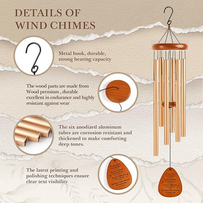 Aurahouse Christian Gifts for Women Men, 36'' Bible Verses Wind Chimes, Religious Christian Birthday Gifts, Inspirational Spiritual Faith Based Gift for Women Men Mom Friend Sister
