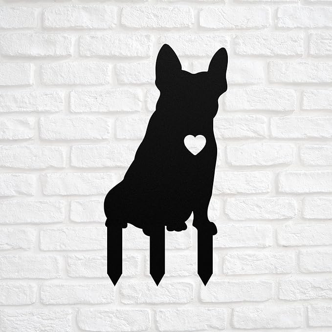 Personalized Frenchie Garden Statue Stake,Custom French Bulldog Outdoor Yard Art Decor,Memorial Remembrance Sculpture for Yard Garden Porch Lawn Grassland Park Farm Flowerpot Decor.
