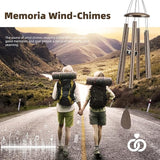 FSVGYY Wind-Chimes-Outdoor-Deep-Tone, Large Soothing Melodic Tones Windchimes, Wind Chimes for Outside, Memorial Wind Chime Best Gift for Mom Women Grandma Neighbors(32" Brown Coated Aluminum)