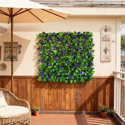Expandable Fence Privacy Screen for Balcony Patio Outdoor,Decorative Faux Ivy Fencing Panel,Artificial Hedges