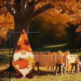Thanksgiving Garden Flags 12x18 Inch Double Sided, Fall Gnome Yard Flags for Outside, Farmhouse Front Porch Outdoor Autumn Decor Holiday All Seasons Decoration