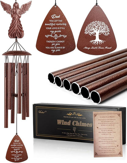 VENBEEL Dad Memorial Wind Chimes, Sympathy Gifts for Loss of Dad, Memorial Gifts for Father Bereavement Condolence Remembrance