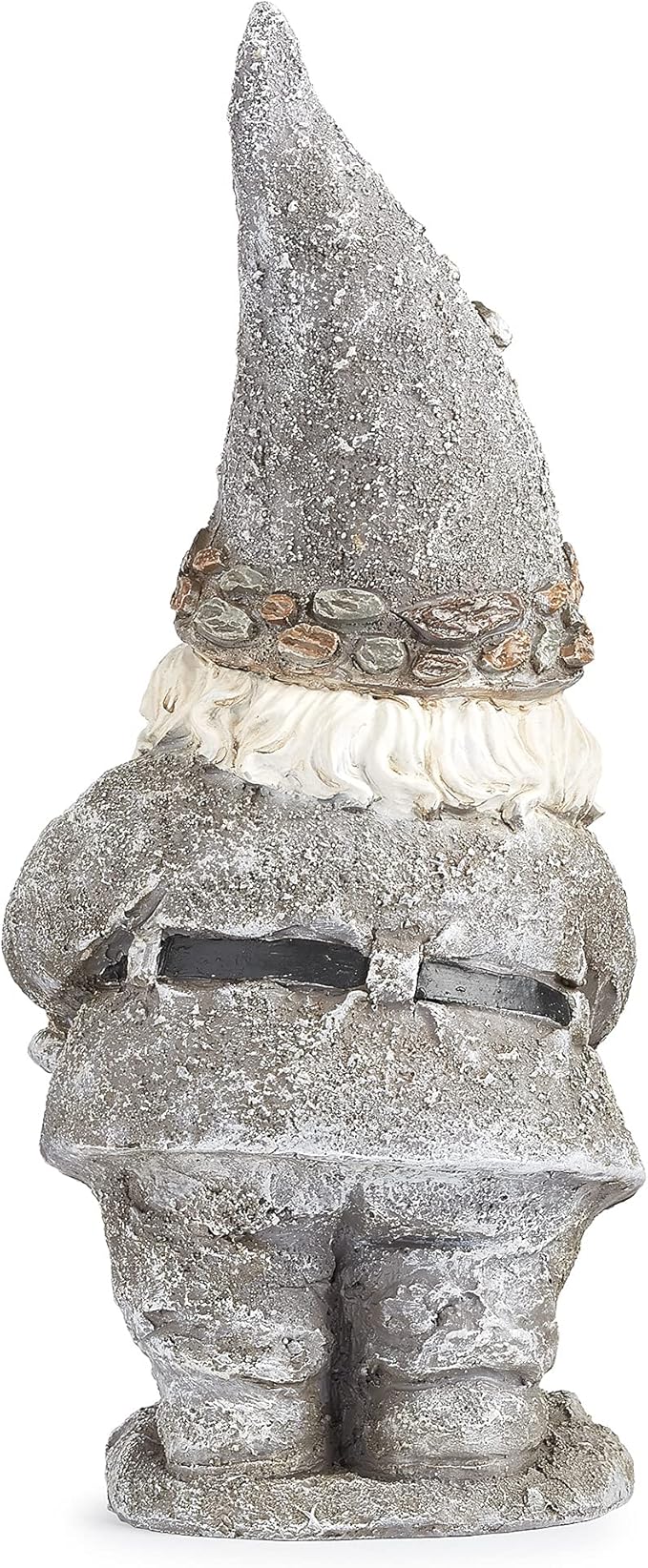 Roman Giftware Inc., Pudgy Pals Collection, Pebble Gnome with Kettle Statue, 14" H, Decorative, Garden Gift, Home Outdoor Decor, Durable, Long Lasting