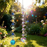SNAIL GARDEN 2 Pack Gazing Ball Spiral Tail Making Kits with 360° Rotatable Hooks, DIY Suncatcher Kit with Pliers, Suncatcher Kits for Adults, DIY Craft for Home Decor, Hanging Ornaments