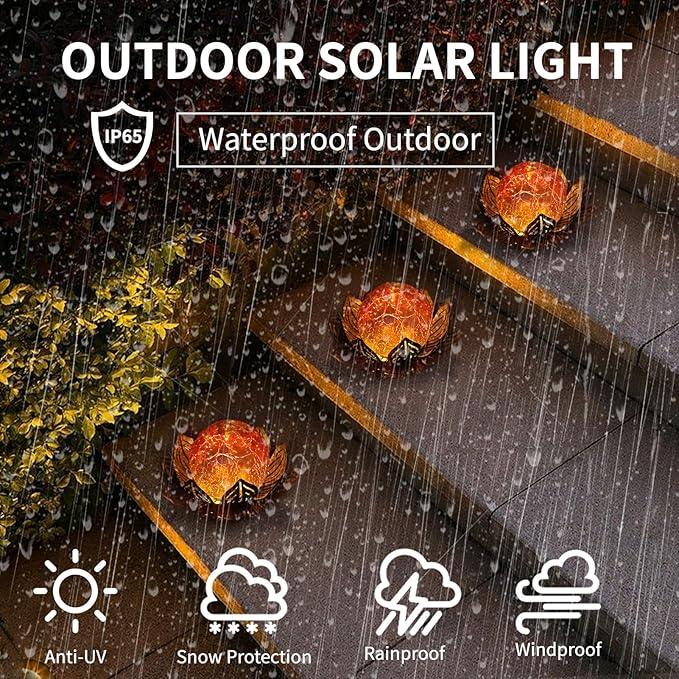 MLKNK Lotus Flower Lamp Solar Garden Lights Yard Art Gardening Gifts for Women Waterproof Led Metal Flower Lights for Patio Porch Pathway Lawn Pond Outdoor Decorations