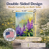 Caroline's Treasures Idaho Syringa in Watercolor Garden Flag Mailbox Flag Decorative Yard Flag Banner Outside Patio Artwork Yard Flower Beds, Garden Size, Multicolor