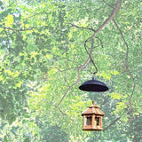 DINGEE Tree Branch Hook - 12 Inch Large S Hooks for Hanging Plants, Bird Feeders & Accessories - Black Metal - 6 Pack - Indoor & Outdoor