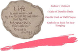 Spoontiques - Garden Décor - Life is Not Measured Stepping Stone - Decorative Stone for Garden