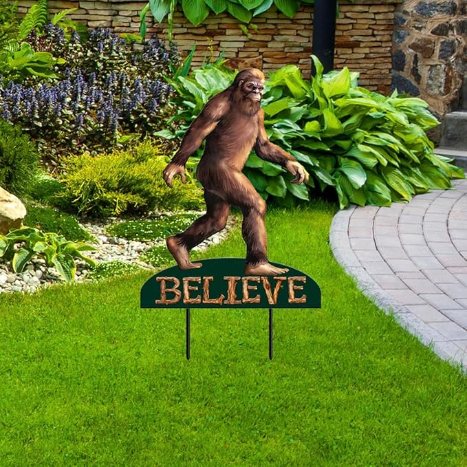 Briarwood Lane Believe Bigfoot Metal Art