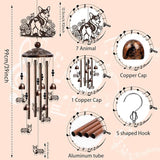 Dog Wind Chimes for Outside - Corgi Gifts for Corgi Lovers Women Men Dog Themed Festival Metal Windchimes Outdoors Decor for Home Yard Patio Garden Birthday Memorial