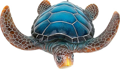 Large Blue SEA Turtle Statue