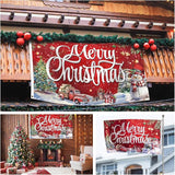 Christmas Flag Decoration 3x5 Ft Carnival Garden Banner Outdoor, Yard Flags Double Sided Printed Indoor Home House Decor Party Supplies Yard Sign Background for Photography(Christmas Tree/Truck/Snow)