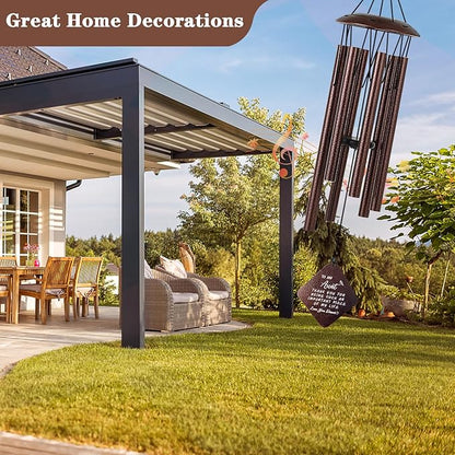 Aunt Birthday Gifts for Women, Unique Birthday Gifts for Aunt Auntie from Niece Nephew, 32" Bronze Wind Chimes