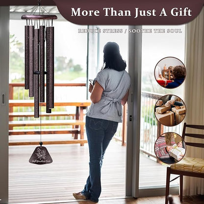 Mothers Day Grandma Gifts, Best Grandma Ever 32" Wind Chimes for Outside, Birthday Gifts for Grandmother, Christmas Birthday Present for Grandmother, Great Gigi Nana Mimi Granny Gift Ideas