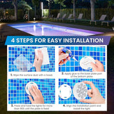 LOFTEK Submersible Pool Lights with Remote, Rechargeable LED Pool Light, Underwater Pool Light, 16 Color Changing Floating Pool Lights for Pool, Shower, Hottub, Pond, Bathroom (4 Pack)