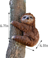 Sloth Tree Hugger, Outdoor Ornament, Sloth Sculpture, Resin Garden Sculpture Ornament, Tree Peeper Statue Garden Statue Deals