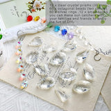 kanpura DIY Suncatchers 164pcs Sun Catchers Making Kit for Adults Clear Hanging Prism Sun Catcher with Crystals Rainbow Maker for Window Wedding Garden Christmas Decor