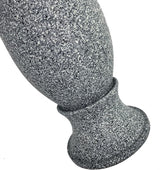Grave Decorations for Cemetery Vase for Flowers with Stakes and Floral Foam, Draining Holes - for Garden, Grave,Cemetery,Lawn, Yard - Memorial Grave Decorations - Nature Granite Colour
