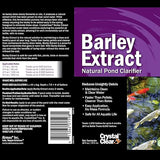 CrystalClear Barley Extract Pond Treatment – Natural Water Clarifier for Fountains, Water Gardens & Koi Ponds, Clears Cloudiness, Fish & Plant Safe, 2.5 Gallon