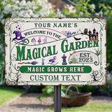 Personalized Metal Signs with Name Made in USA Custom Vintage Garden Sign Waterproof Vintage Decorative Metal Print for Wall Decor Customized Home Garden Ideas Gifts Artwork Prints for Yard Ourdoor