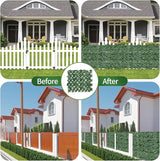 Artificial Ivy Privacy Fence Screen,59"x118" UV-Anti Fake Leaves Plant Vine,Privacy Hedges Wall for Indoor Outdoor Garden Backyard Decor