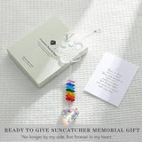 Dog Memorial Gifts, K9 Dog Memorial Crystal Suncatcher, Pet Loss Gift, Pet Sympathy Remembrance Bereavement Gifts (Color-Pet Paw)