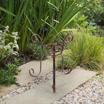 9.4" Tall Gazing Ball Stand, Tripod Gazing Globe Stand for 10-12 Inches Globe, Metal Gazing Ball Display Holder for Outdoor Garden Lawn Yard, Copper