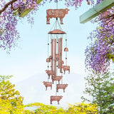 for Mom Cow Wind Chimes for Outside,Cow Gifts for Women/Men/Sympathy/Memorial/Festival Birthday Gifts Metal windchimes Outdoors/Indoors,Patio,Garden Decor,Yard Decor,Home,Porch