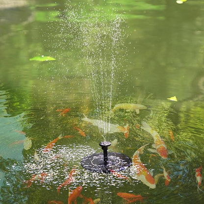 Solar Fountain with 6 Nozzles, 2026 Upgraded Solar Water Fountains Free Standing Floating Solar Water Pump for Bird Bath, Garden, Pond, Pool and Fish Tank