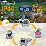 Solar Garden Statues Turtle with Succulent and LED Lights Birthday Gifts for Women Mom Grandma Outdoor Decor for Patio Backyard Yard Lawn Decoration Unique Housewarming Gifts