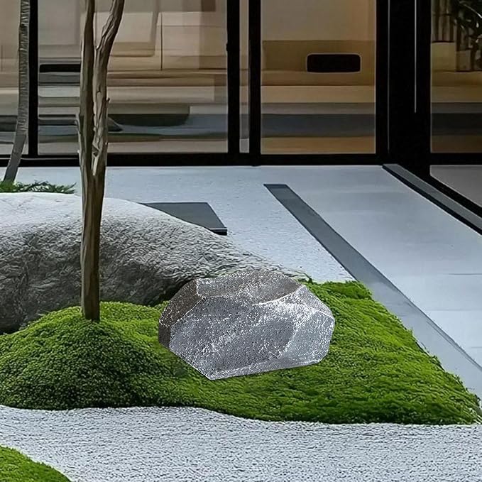 Imitation Rock Landscape Decoration Weather Resistant Sturdy Lightweight Foam Natural Texture Realistic for Yard Lawn Garden, 20x13x13cm