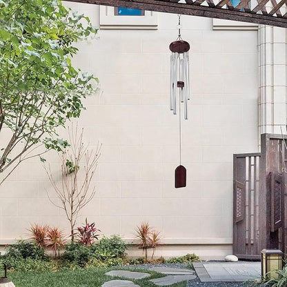 Wind Chimes for Outside, Memorial Wind Chimes with Soothing Melodic Tones, Sympathy Wind Chimes with 6 Tuned Tubes, Great as a Gift or for Your Own Porch, Garden, Backyard, and Home, 29 Inch