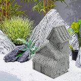 Saihisday 3PCS Micro Village Houses, Landscaping Chinese Houses, Micro Landscape Decor Ornaments for Zen Garden & Patio Micro Landscape Yard Bonsai Decor