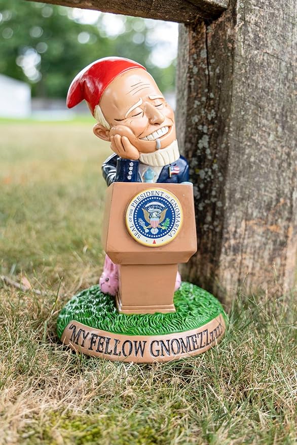 BigMouth Inc Sleepy Biden Garden Gnome Statue, Outdoor Lawn & Yard Figurine Sculpture Decorations, Funny Political Gag Gift