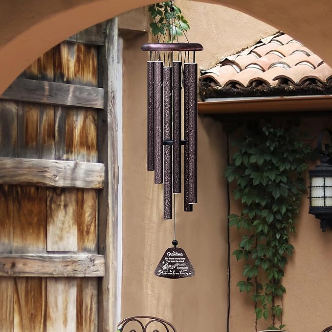 ZANIION Grandma Gift Wind Chime 32", Best Gifts for Grandmother, Unique Grandma Birthday Present from Grandchildren, Christmas, Mother's Day B-Day Decoration Present Ideas Wind Bell