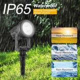 T-SUNUS Christmas Solar Garden Spotlight Outdoor 6-in-1 White Landscape Spot Lights IP65 Waterproof Separated Panel Dusk to Dawn 6000K Spotlights for Tree Yard Driveway Pathway Porch Walkway Halloween