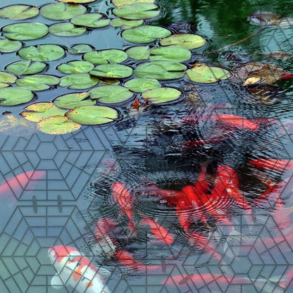 Pond Netting Floating Guard, Fish Protector, Floating Net for Pond, 30 Nets with 90 Connectors & 120 Zip Ties