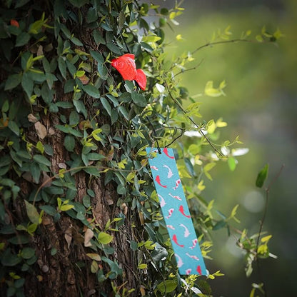 Japanese Wind Chime Cast-Iron Outdoor Ornament for Garden, Patio & Balcony, Hanging Metal Wind-Bell Decoration Gift, Blessing Pendant Windchimes & PVC Wind-Catcher, Goldfish - Red