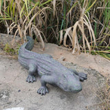 DiliComing Swamp Alligator Garden Statue - 28 Inch Realistic Crocodile Sculpture for Lawn Ornament Stalking Alligator Decor for Yard Gifts for Father 28 x 12 x 6 Inch