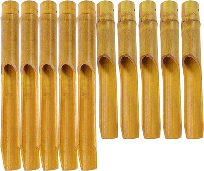 Yardwe Bamboo Wind Chime Tubes 10Pcs Replacement DIY Wind Chime Accessories for Outdoor Garden Decor 7.8 Inch Bamboo Pipes for Crafting and Hanging