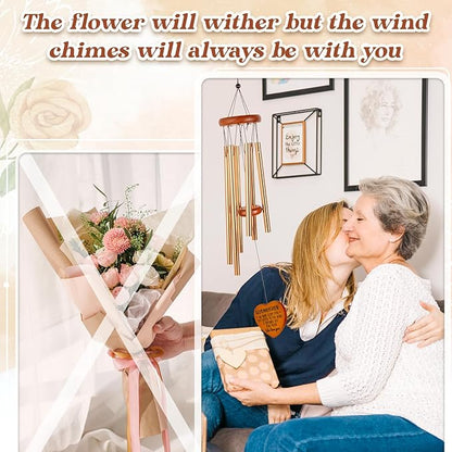 Godmother Gifts from Godchild, Godmom Wind Chimes, Birthday, Proposal, Retirement Gift for Godmother from Goddaughter Godson