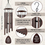 Gigi Gifts Wind Chime - Metal Windchimes Outdoors with Greeting Card for Best Grandma from Grandkids Garden Patio Yard Indoor Home Porch Hanging Decor Appreciation Mother's Day Birthday Gift