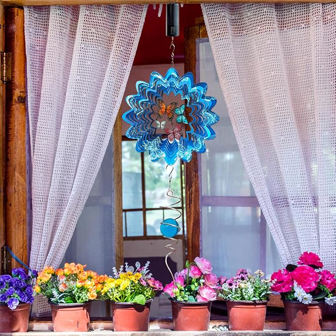 Wind Spinner Motor 20RPM Battery Operated | Hanging Display for Wind Spinners, Chimes, Sun Catcher, Disco Ball, Baby Crib, Garden/Christmas Decor