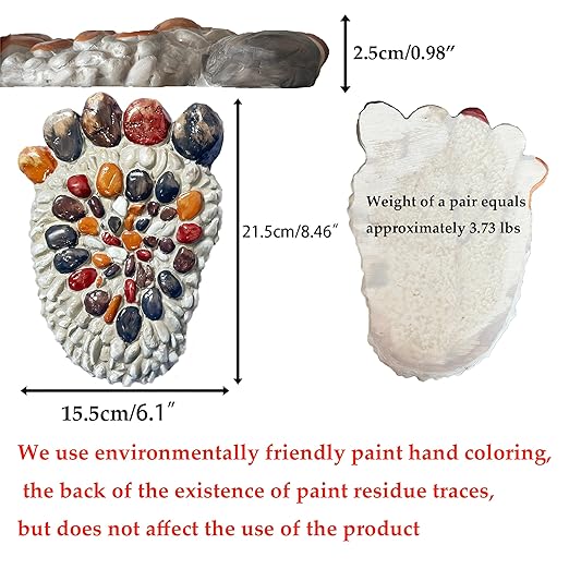 Outdoor Stepping Stone - Courtyard Entrance Paving Stone - Garden Sidewalk Decoration Stone Simulation Pebble (2-Piece Set) # B Small Size