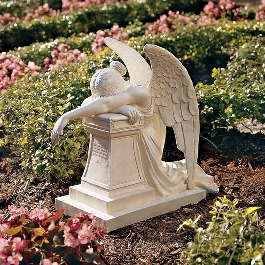 Design Toscano Angel of Grief Monument Statue: Estate