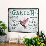 Bnesi Garden Signs for Outside Rustic Garden Home Outdoor Sign Decor Gift for Mothers Day, Grandmas Humming Bird Outside Sign Decoration Welcome Sign Patio Signs and Decor Outdoor (Pink, Star)