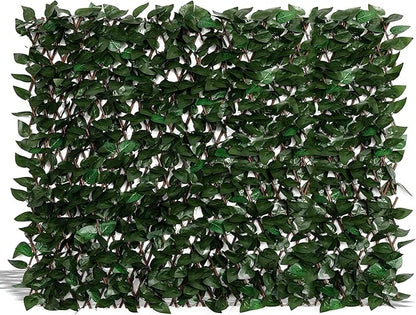 DOEWORKS Expandable Fence Privacy Screen for Balcony Patio Outdoor, 1PC Faux Ivy Fencing Panel for Backdrop Garden Backyard Home Decorations